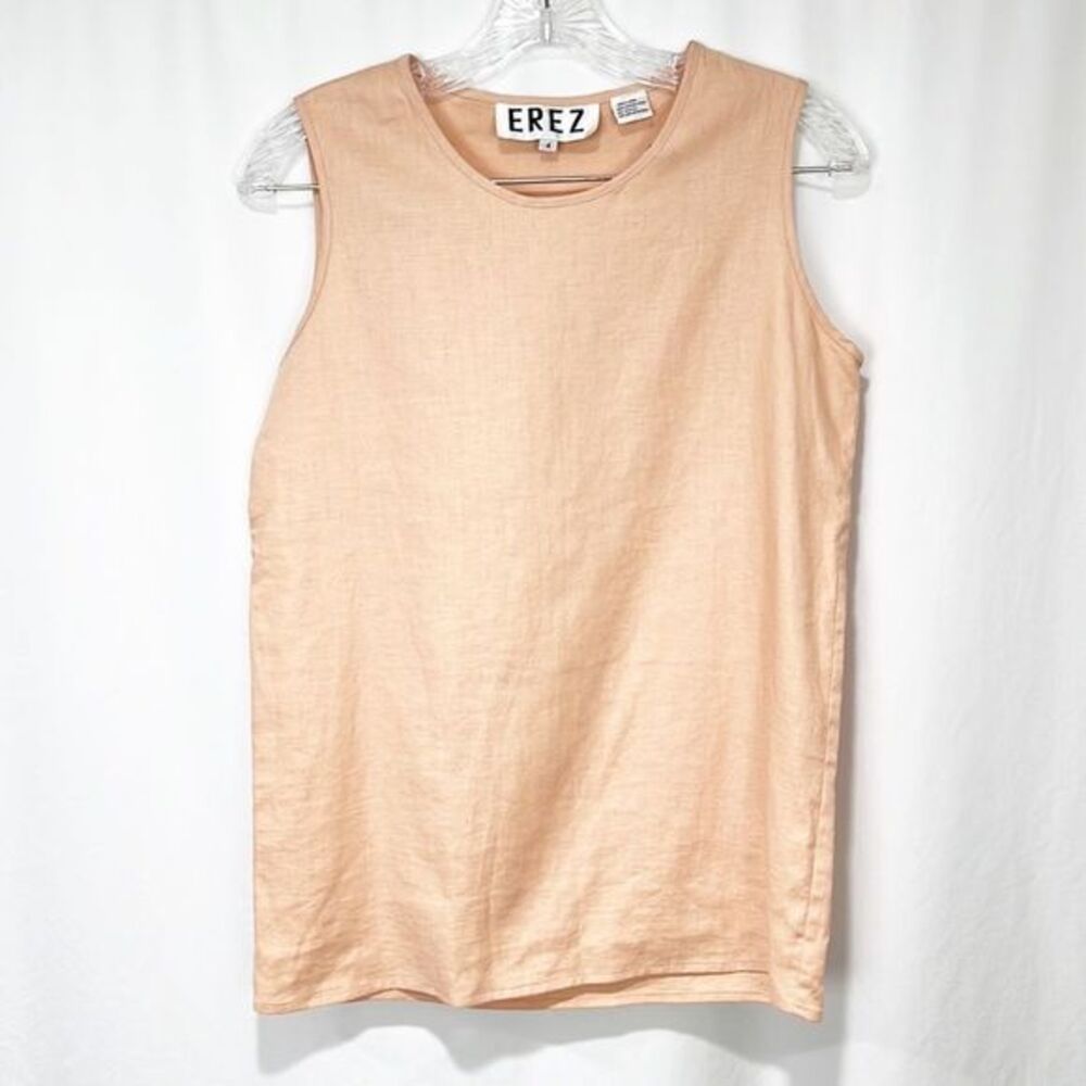Erez 100% Linen Tank in Blush Pink size 4